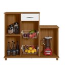 Ver imagem 3 de Balcão Fruteira 2 Portas 1 Gaveta Diva Freijó/branco Notável Móveis