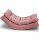 Ver imagem 5 de Kit 2 Poltronas com Leve Balanço Bouclé Premium de Luxo Balance para Sala Quarto Área de Leitura Con