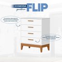 Ver imagem 4 de Cômoda Gaveteira para Quarto de Bebê Flip Branco/Fosco