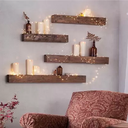 Ver imagem 3 de Prateleiras Decorativas Madeira + Suportes Invisíveis