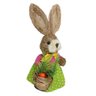 Coelho Fêmea de Palha Páscoa Decoração Enfeite Coelhinho 34cm - 4