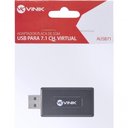 Ver imagem 2 de Adaptador Placa de Som Usb 7.1 Canais Virtual Ausb71