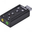 Ver mais imagens de Adaptador Placa de Som Usb 7.1 Canais Virtual Ausb71