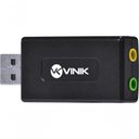 Ver imagem 1 de Adaptador Placa de Som Usb 7.1 Canais Virtual Ausb71
