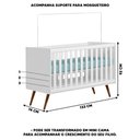 Ver imagem 3 de Quarto Completo Para Bebê Branco Guarda Roupa Com Cômoda E Berço Melinda Phoenix Baby
