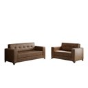 Ver imagem 2 de Conjunto de Sofás 3 e 2 Lugares Bronze 