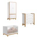 Ver imagem 1 de Kit de Guarda Roupa 5055 com Comoda Flora 5135 e Berço 4315