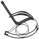 Ver imagem 2 de Cadeira Poltrona Varanda Junco Fibra Sintética Trama Pedra Ferro