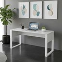 Ver imagem 1 de Mesa para Escritório Escrivaninha 136cm X 60cm Home Office Cor:branco
