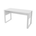 Ver imagem 2 de Mesa para Escritório Escrivaninha 136cm X 60cm Home Office Cor:branco