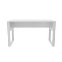 Ver imagem 4 de Mesa para Escritório Escrivaninha 136cm X 60cm Home Office Cor:branco