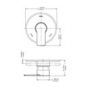Ver imagem 3 de Acabamento Monocomando para Chuveiro Baixa Pressão 3/4” Chess/gali 934906 - Docol