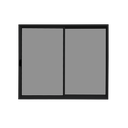 Ver imagem 1 de Vitrô 2 Folhas de Correr Aluminio Preto 1,00x1,50 Linha 18 Modular