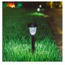 Ver imagem 3 de Kit 06 Luminárias Espeto Solar Decoração Led Preto Abs Verde