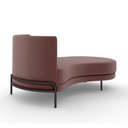 Ver imagem 7 de Sofá Chaise Lado Direito Downey Sala de Estar Veludo Rosê G15 - Gran Belo