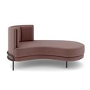 Ver imagem 6 de Sofá Chaise Lado Direito Downey Sala de Estar Veludo Rosê G15 - Gran Belo