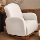 Ver imagem 7 de Poltrona Amamentação Organica - Organite com Puff Canoa Boucle Bege- Larbelle Móveis