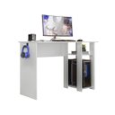 Ver imagem 3 de Mesa Gamer Slim para Escritório 108 cm Peternella: Branco