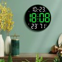 Ver imagem 4 de Super Relógio Parede Digital LED Redondo 30cm Calendário