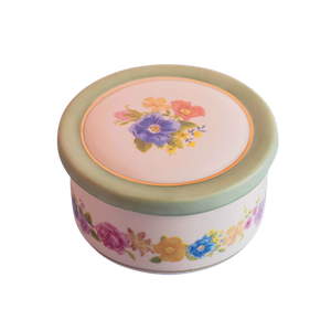 Caixa Porta Joia Maria Em Porcelana Verde Luxo Lançamento Manu Fisch Coleção Jardim das flores