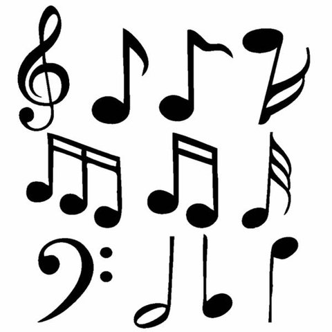 Adesivo Decorativo Notas Musicais