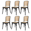 Ver imagem 1 de Conjunto 6 Cadeiras Amis Rattan Polipropileno para Sala Espaço Gourmet e Área Externa