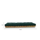 Ver imagem 3 de Sofá-cama Futon Slim S 01 Lugar Cor Verde FUTON BRASIL