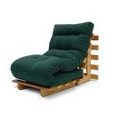 Ver imagem 1 de Sofá-cama Futon Slim S 01 Lugar Cor Verde FUTON BRASIL