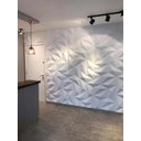 Ver mais imagens de 12 Placas 3d Pvc Painel Trapézio Revestimento Parede 50x50cm Modelo:branco