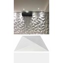 Ver imagem 6 de 12 Placas 3d Pvc Painel Trapézio Revestimento Parede 50x50cm Modelo:branco