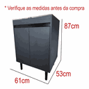 Ver imagem 2 de Tanque de Lavar Roupas Inox Grande 46l com Gabinete Premium