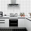 Ver imagem 2 de Kit 3 Rolos Papel Parede Adesivo Azulejo Metro Branco 15m