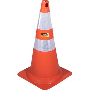 Cone 75Cm Laranja/Branco Refletivo Vonder