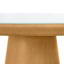 Ver imagem 3 de Conjunto Mesa de Jantar Redonda Quiara 100cm Branco com 4 Cadeiras Marcela - Nude Escuro