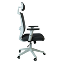 Ver imagem 3 de Cadeira Presidente Neo 521 Relax Branca/cinza B.hoff Mobile