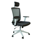 Ver imagem 1 de Cadeira Presidente Neo 521 Relax Branca/cinza B.hoff Mobile