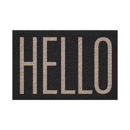 Capacho Vinílico Estampado Antiderrapante 60x40cm - Komeco Hello - 1
