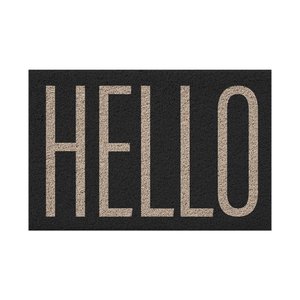 Capacho Vinílico Estampado Antiderrapante 60x40cm - Komeco Hello