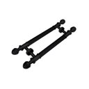 Ver imagem 1 de Puxador Colonial Duplo Pinha Max 709 Furação 90cm - Preto Fosco Criativa