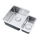 Ver imagem 1 de Kit Cuba Dupla F201 + Válvulas com Cesto Aço Inox