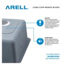 Ver imagem 5 de Kit Cuba Dupla F201 + Válvulas com Cesto Aço Inox