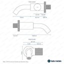 Ver imagem 3 de Torneira de Parede para Banheiro 17x8,7cm Berg Bela Metais