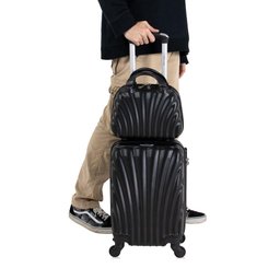 Mala de bordo preta PP com Frasqueira Dizy Swiss Move - 8