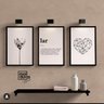 Jogo de Quadros Decorativos Trio Molduras Marília LAR Moldura Marília - 1