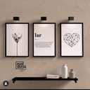 Ver imagem 1 de Jogo de Quadros Decorativos Trio Molduras Marília LAR Moldura Marília