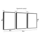 Ver imagem 6 de Jogo de Quadros Decorativos Trio Molduras Marília LAR Moldura Marília