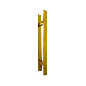 Puxador para Porta Barra Chata Dourado 60cm Forte/brilho/resistente Aço Inox