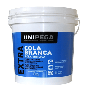 Cola Branca Extra 10Kg Unipega Unico