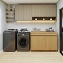 Ver imagem 1 de Lavanderia Modulada 3 Peças 6 Portas 2 Gaveta Simone Mendes com Rodapé Simone Mendes