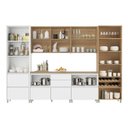 Ver imagem 5 de Cozinha Rainha 6 Peças 10 Portas Cristaleira Reflecta 100% MDF Branco